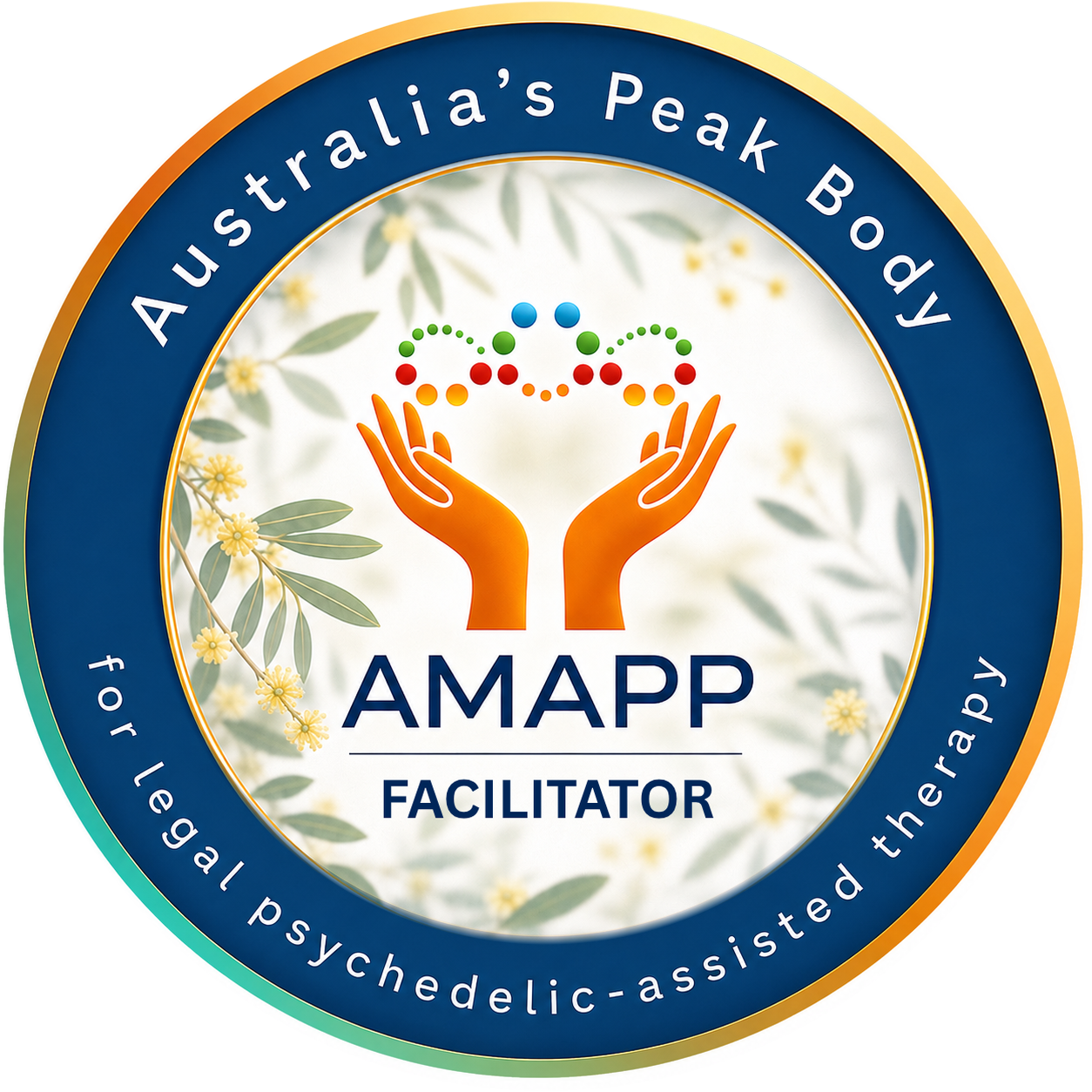 AMAPP Psychedelic Facilitator accreditation badge