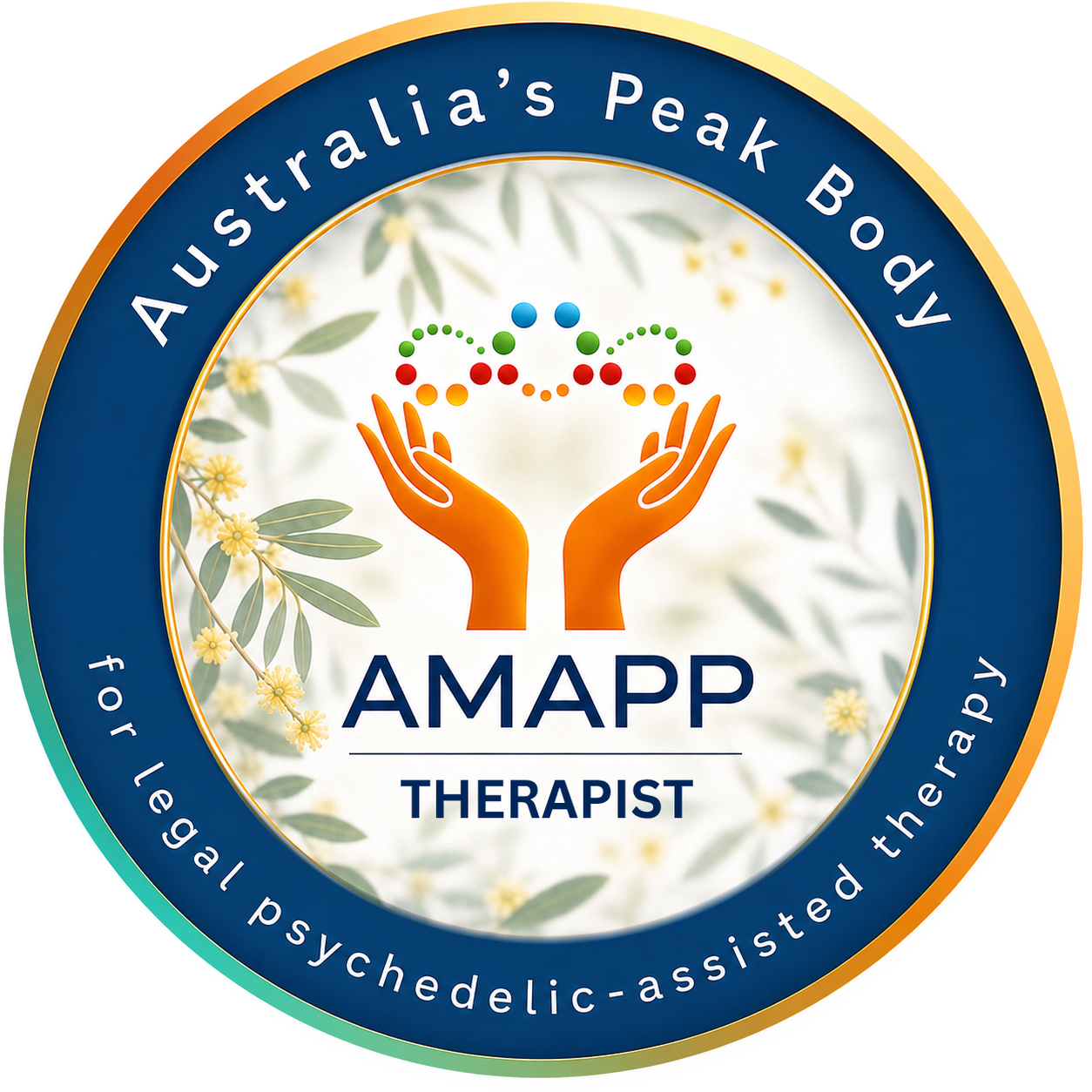 AMAPP Psychedelic-Assisted Therapist accreditation badge