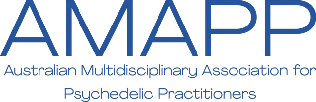 The word AMAPP with the full organisation name underneath, in blue, without the icon