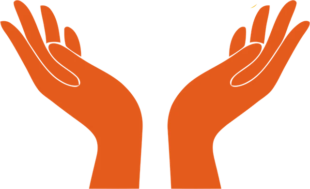 The AMAPP icon showing the orange hands only, without the coloured circles