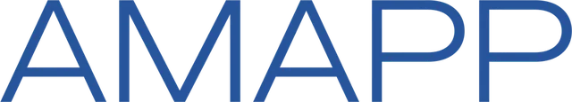 The word AMAPP on its own in blue